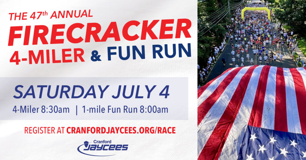 Cranford Jaycees 2026 Firecracker 4-Miler & Fun Run 