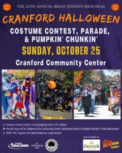 Cranford Halloween Parade, Costume Contest, and Pumpkin Drop